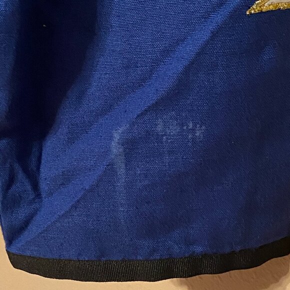 Vintage Indigo Moon Women's Jacket Red White Blue Stars Glass Buttons Size L - Picture 5 of 7